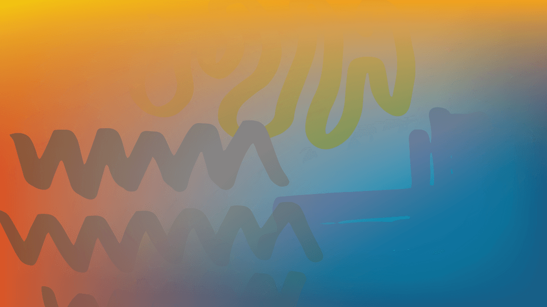 Transparent Vibrant Abstract Shapes on Gradient Background