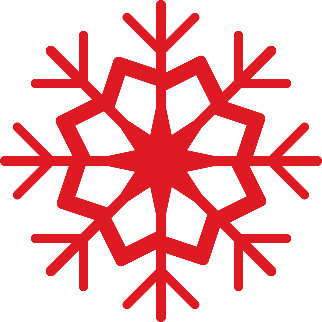 Red Snowflake Graphic on Transparent PNG Background - Download Free Stock Images Pikwizard.com