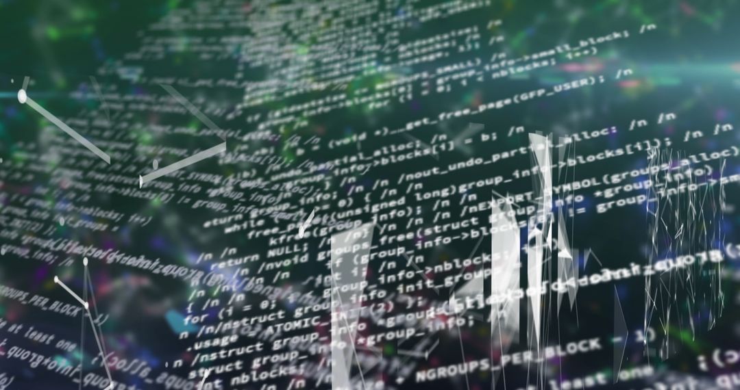 Abstract Virtual Data and Technology Connections Backdrop