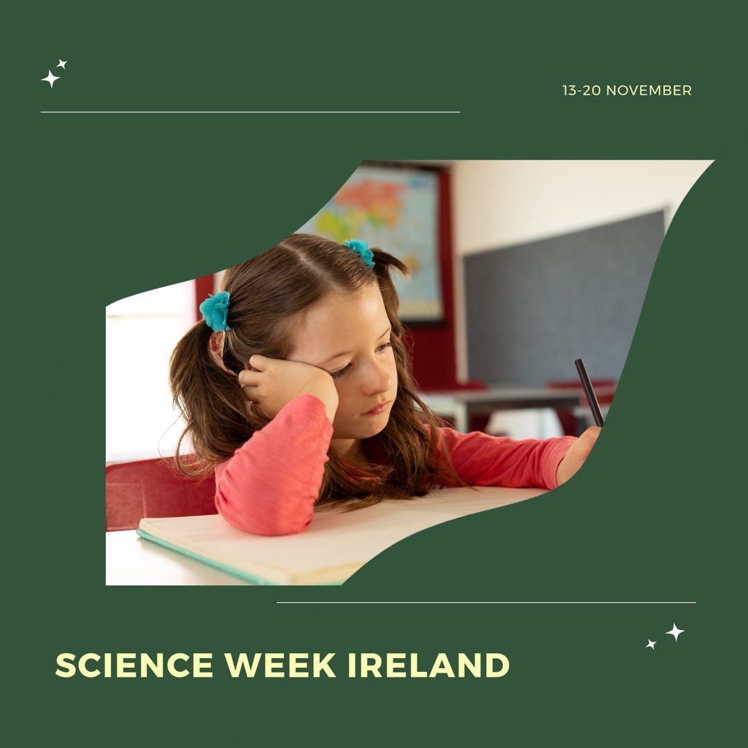 Thoughtful Schoolgirl Participating in Science Week Activity
