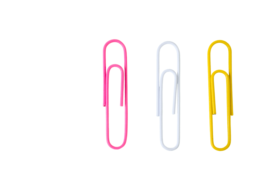 Vibrant Clipart Paperclips Transparent Background