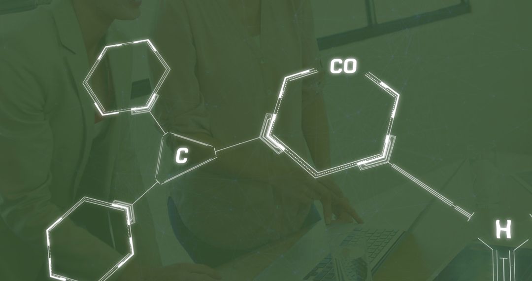 Image of chemical structures and data processing over diverse female scientists - Free Images, Stock Photos and Pictures on Pikwizard.com