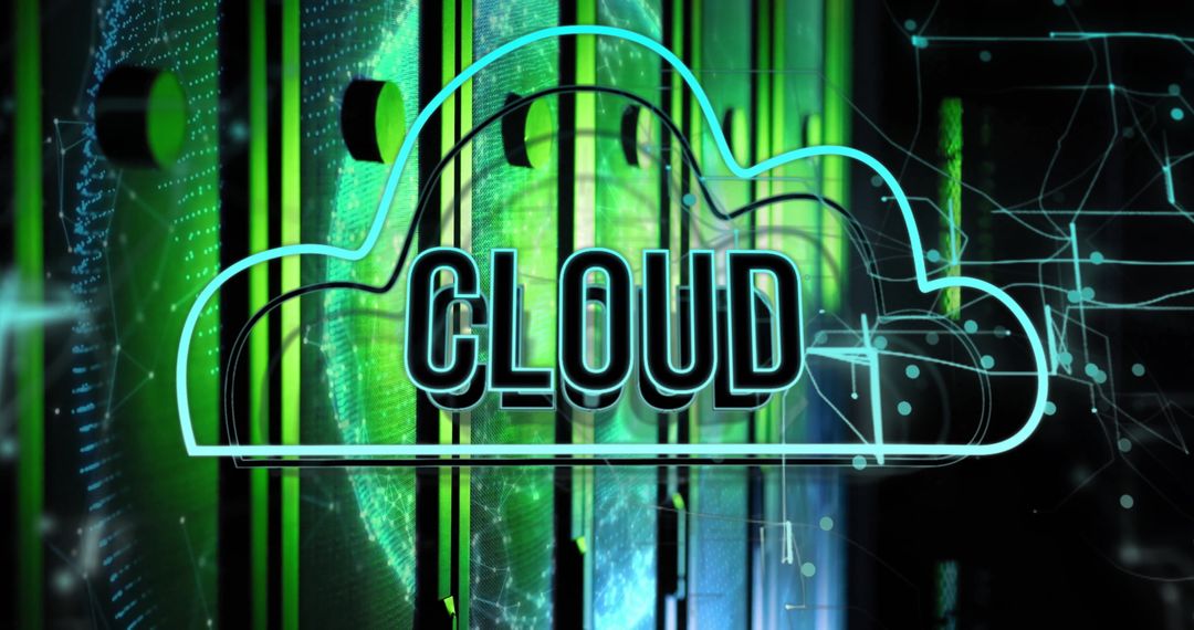 Cloud Computing Network and Data Processing Concept