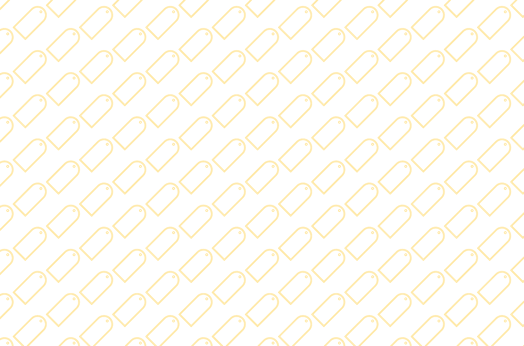 Seamless Yellow Label Pattern on Transparent Background