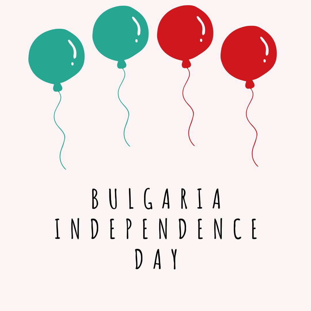 Bulgaria Independence Day Celebration Balloons in Flag Colors