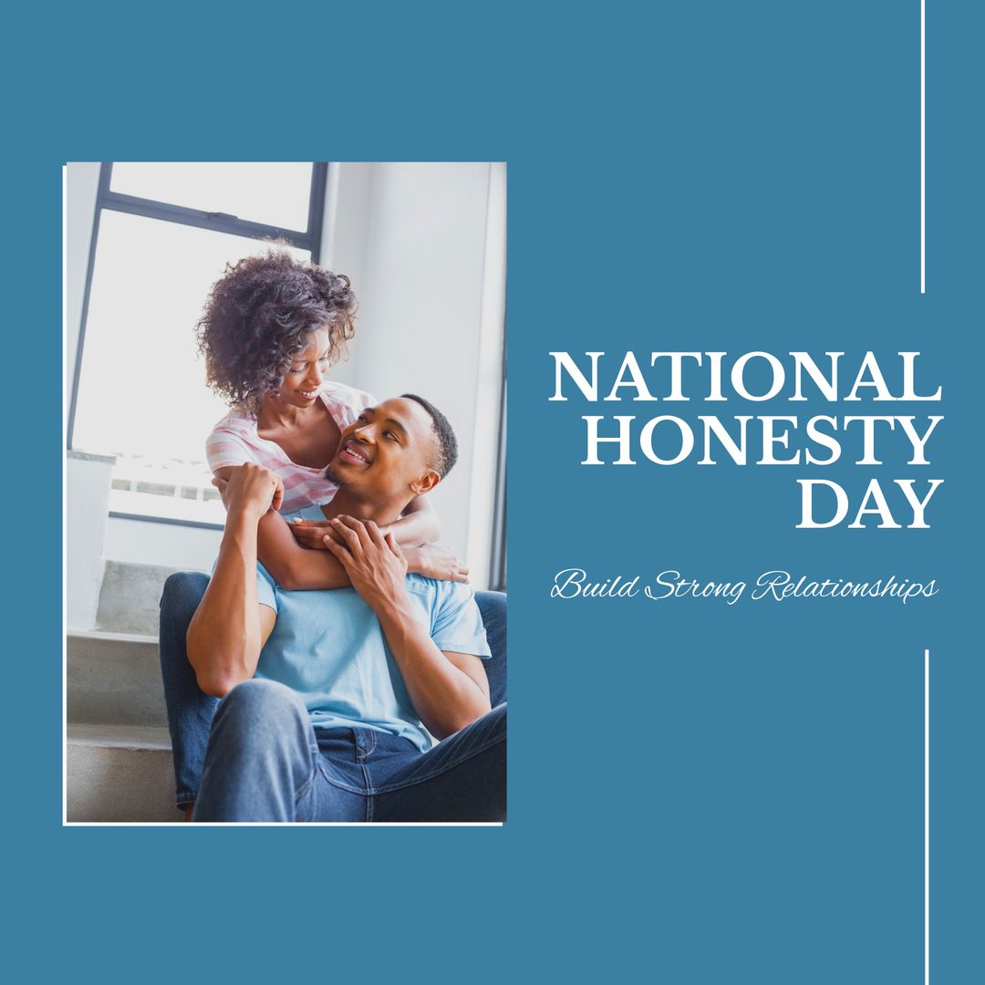 Celebrating National Honesty Day with Joyful Couple at Home