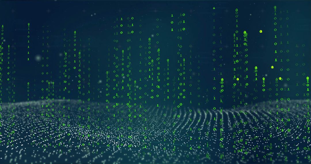 Abstract View of Binary Digital Coding Landscape - Free Images, Stock Photos and Pictures on Pikwizard.com