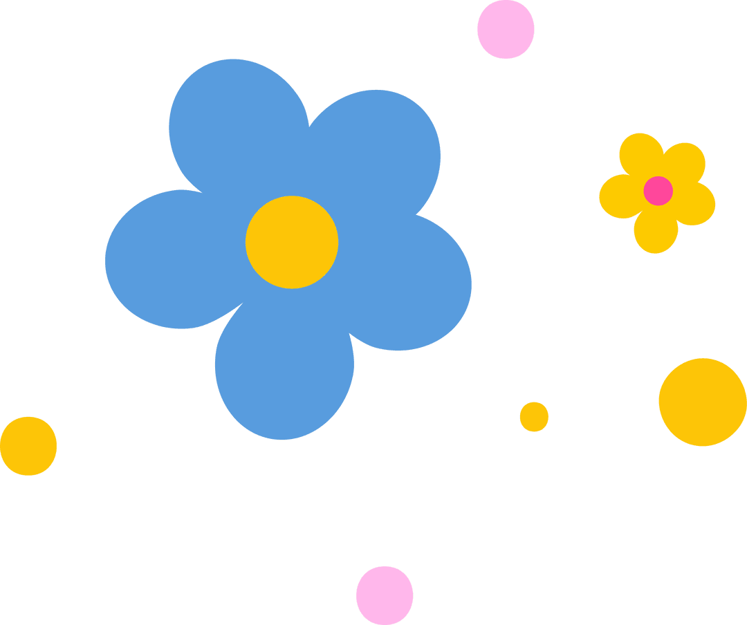 Abstract Transparent Floral Design with Vibrant Colors