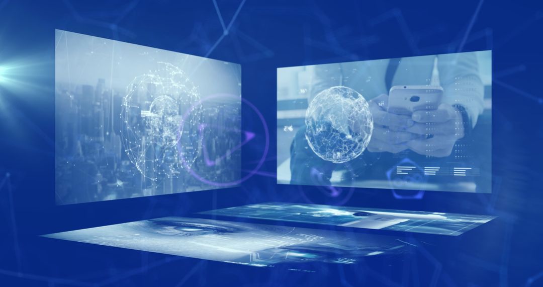 Digital Network Connections and Data Processing in Technology