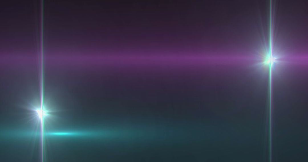 Abstract Neon Light Trails on Gradient Background