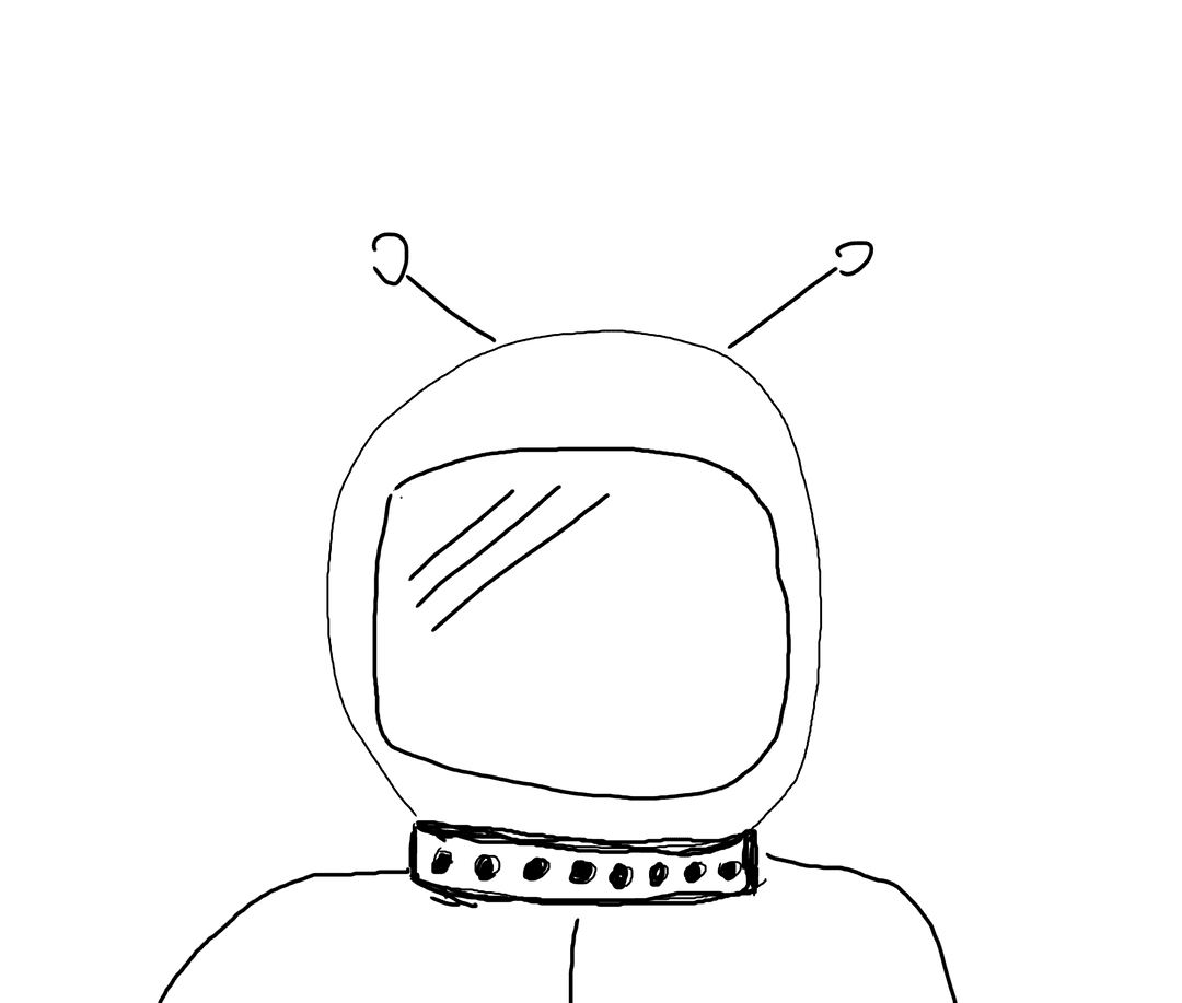 Transparent Vector Robot Icon with Antenna Design