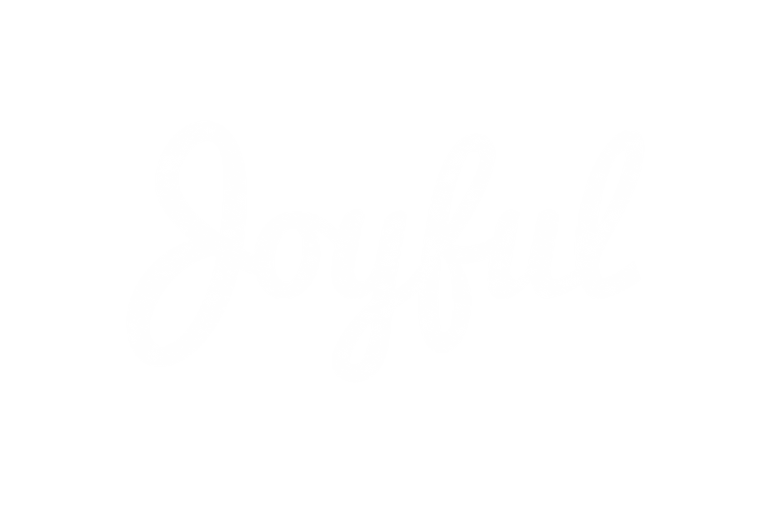 Joyful White Text on Transparent Background Illustration