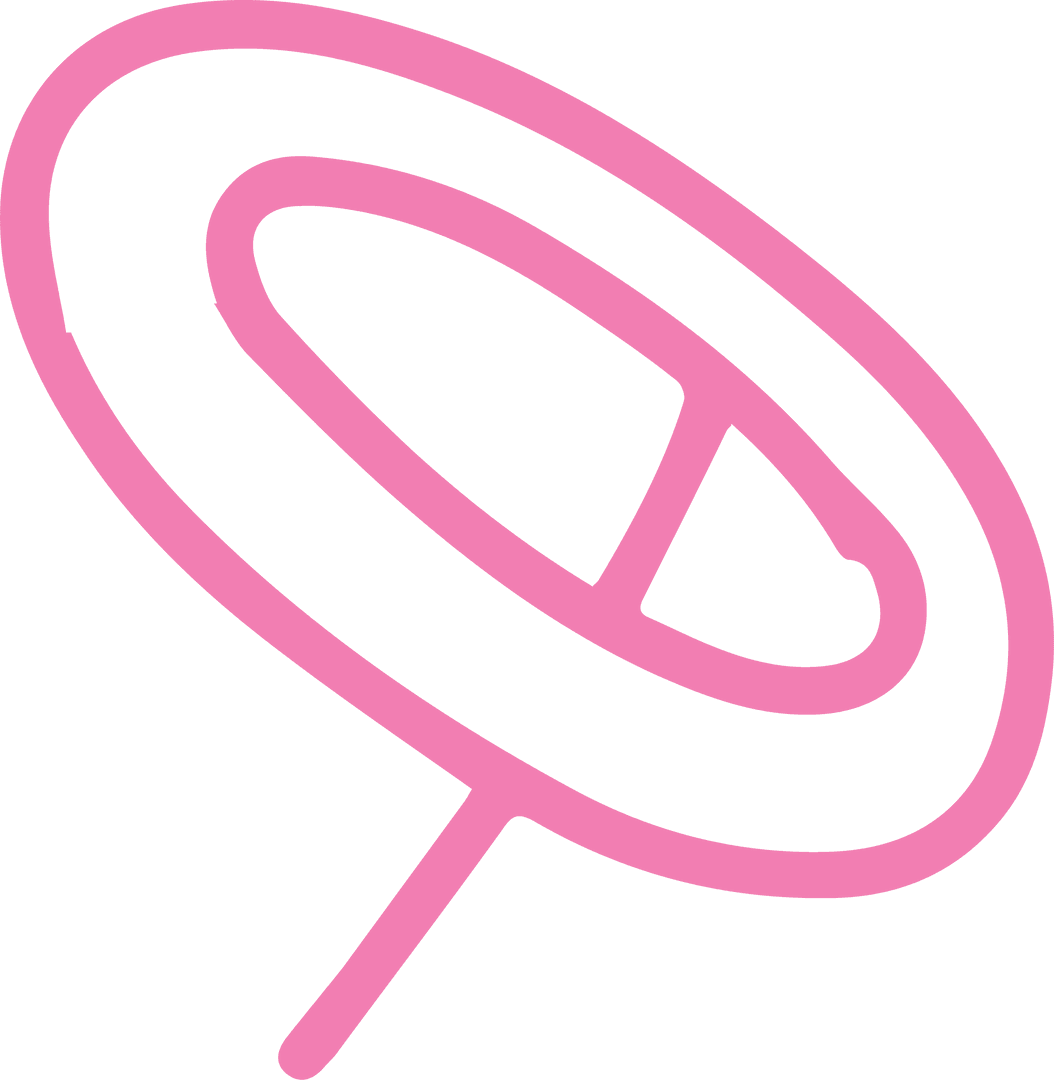 Whimsical Pink Lollipop on Transparent Background