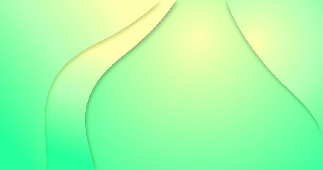 Smooth Waving Green Gradient Abstract Background