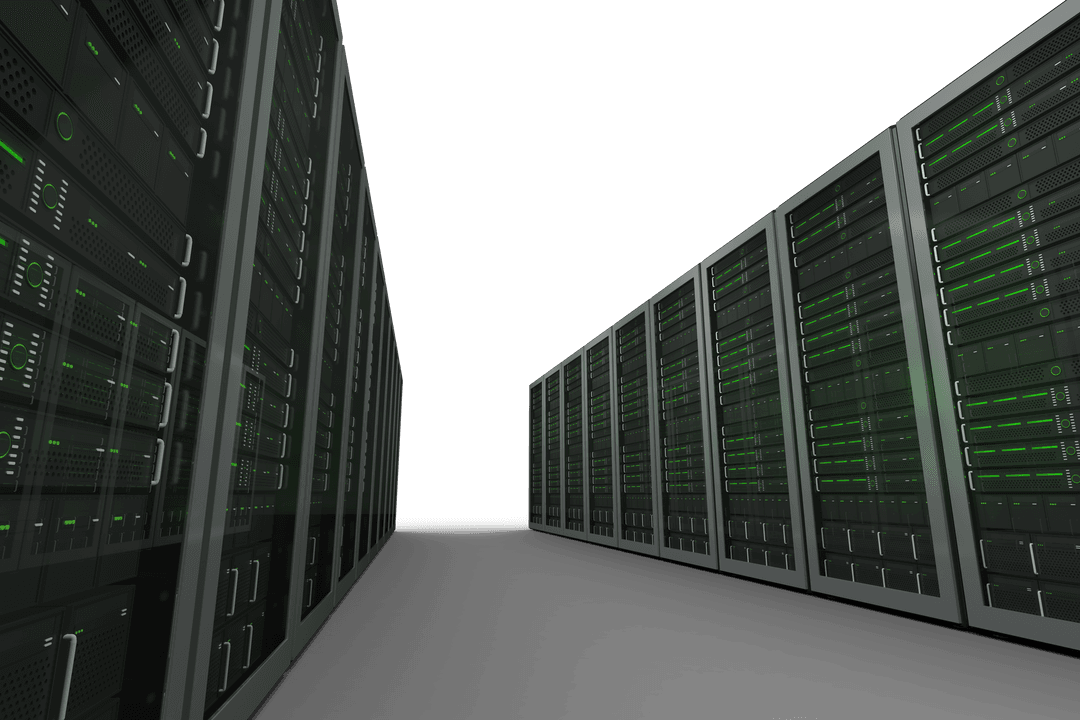 Digital Transparent Server Room with Data Computers - Download Free Stock Images Pikwizard.com