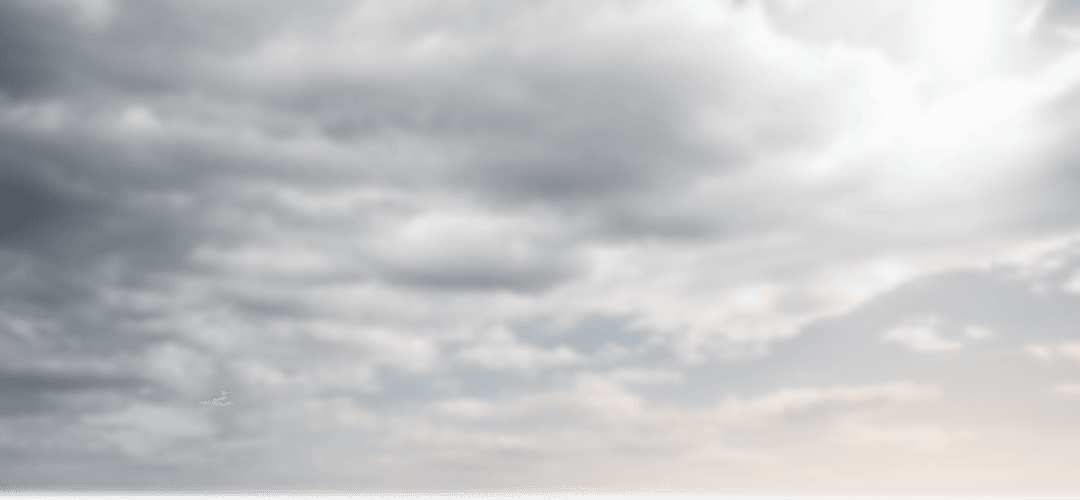 Beautiful Dramatic Cloudscape in Transparent Sky