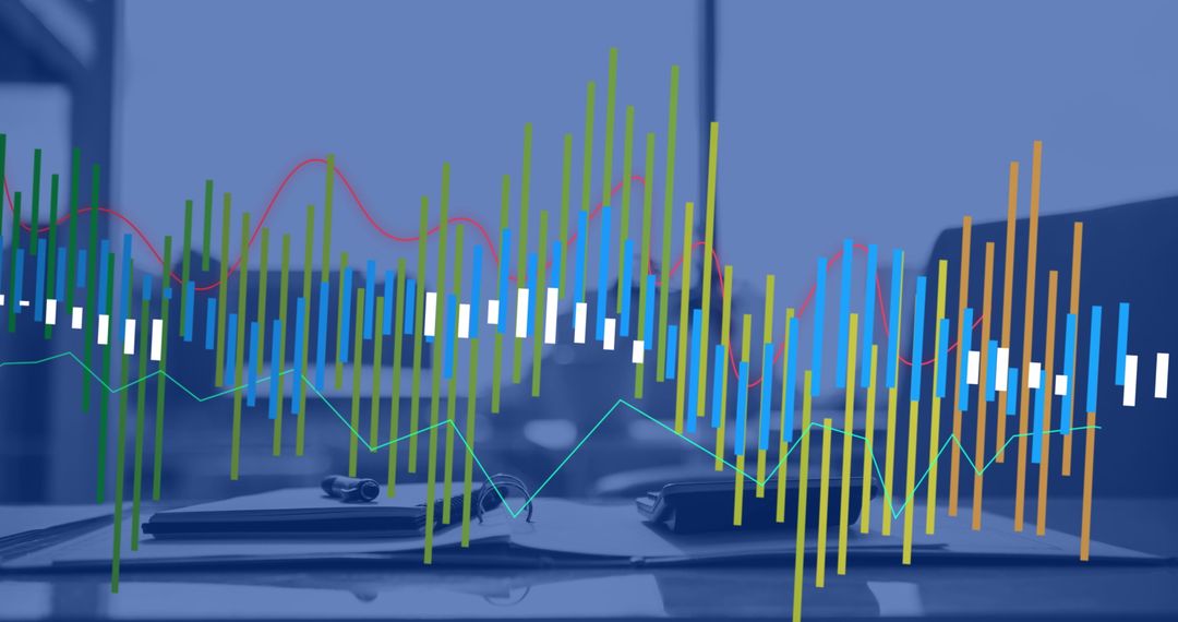 Financial Data Analysis Visualization in Modern Office Environment
