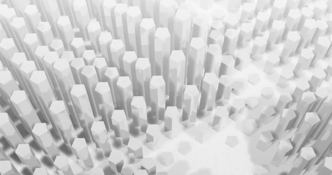 Abstract Geometric 3D White Hexagonal Pattern