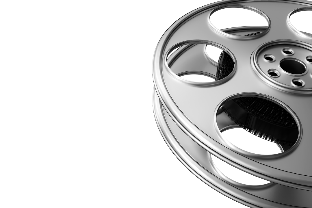 Silver Film Reel on Transparent Background - Download Free Stock Images Pikwizard.com