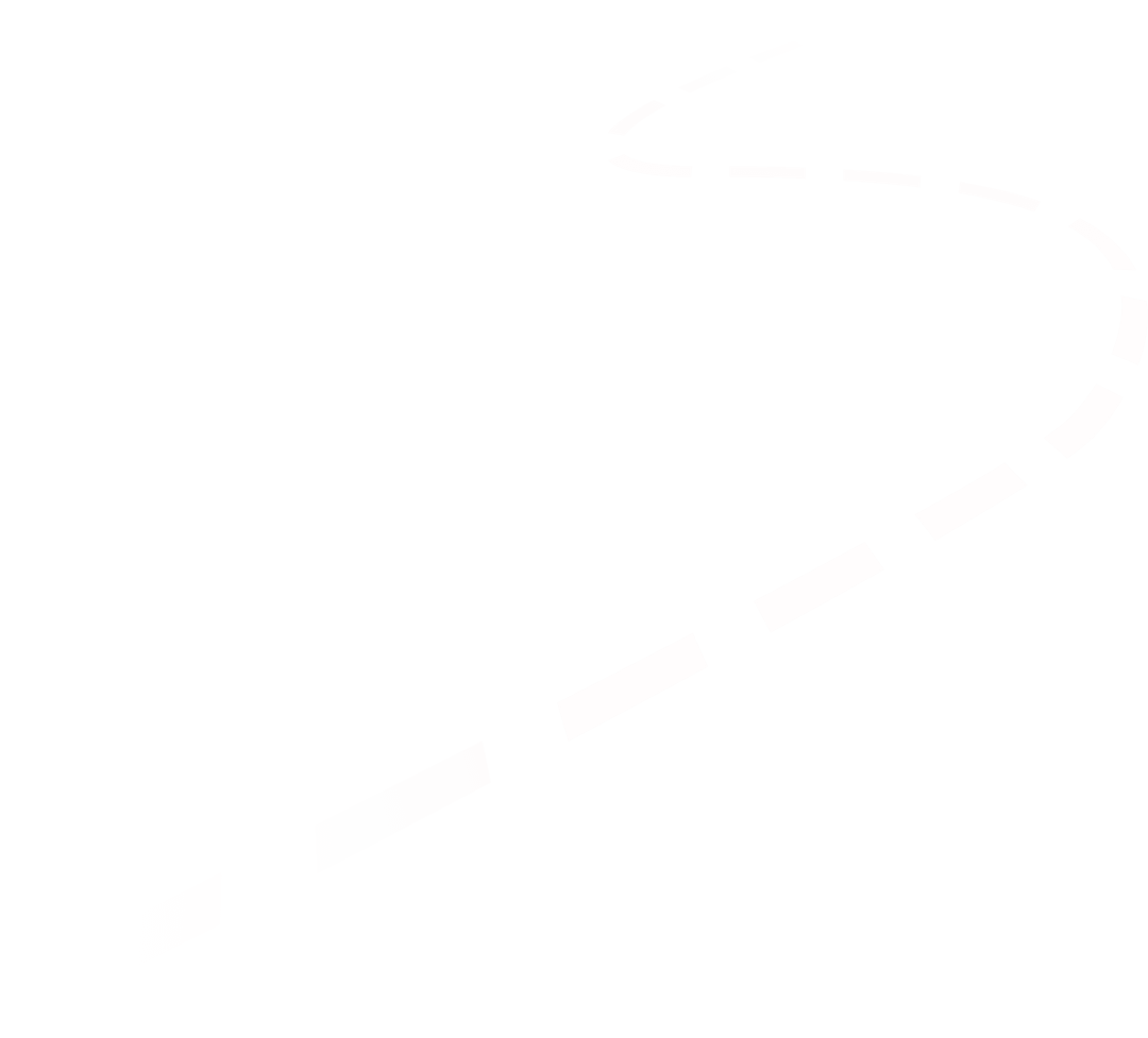 White Dash Path on Transparent Background Illustration