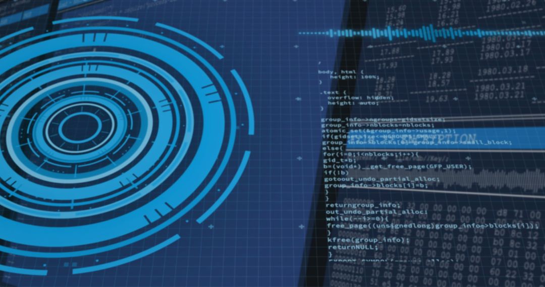 Futuristic Digital Interface with Global Business Elements