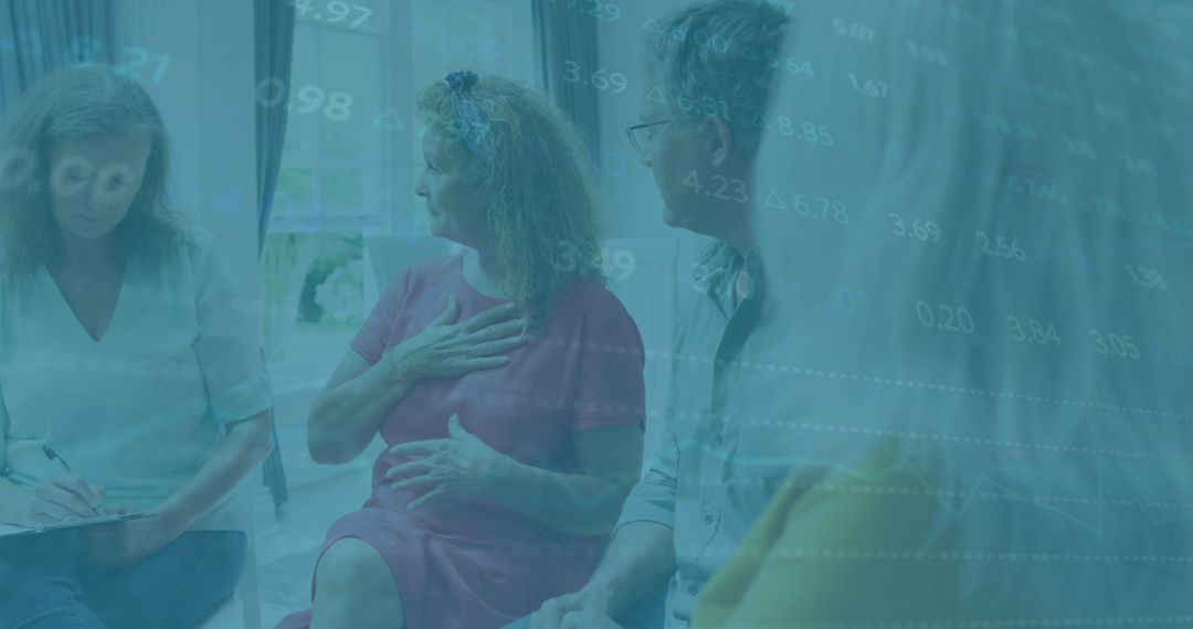 Financial Data Visualization over Multiperson Meeting in Office