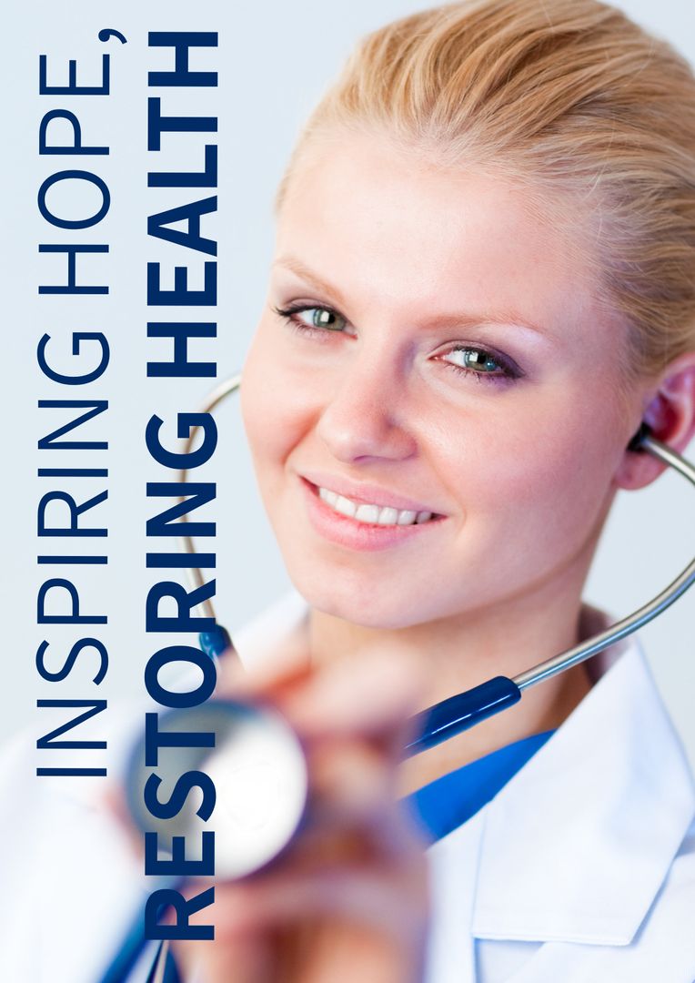Smiling doctor in ad boosts trust, suits medical and educational campaigns. - Download Free Stock Templates Pikwizard.com