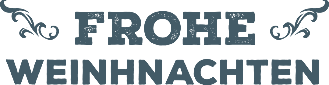 Festive Frohe Weihnachten Text on Transparent Background