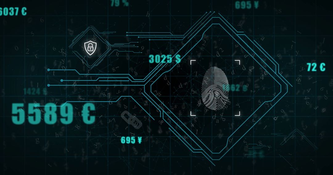 Digital Biometrics in Global Finance Technology Concept
