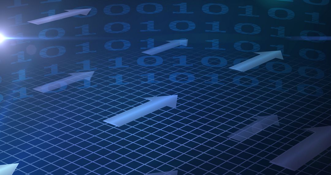 binary code and arrows illustrating digital network technology - Free Images, Stock Photos and Pictures on Pikwizard.com