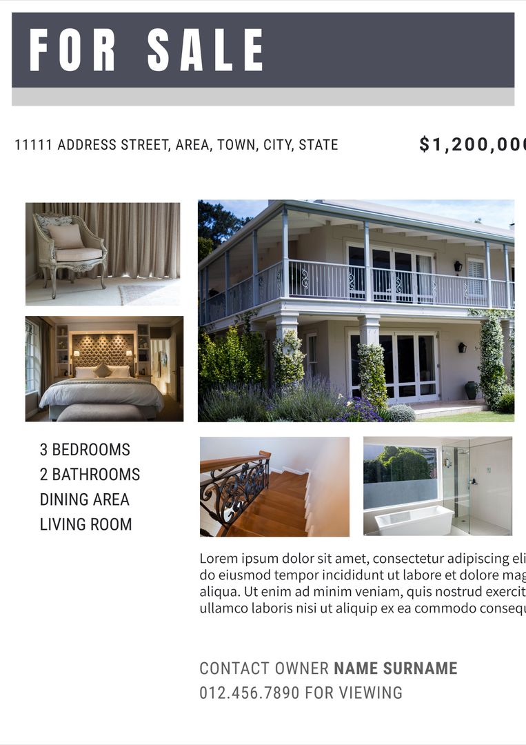 Charming Two-Story Home for Sale with Modern Interiors