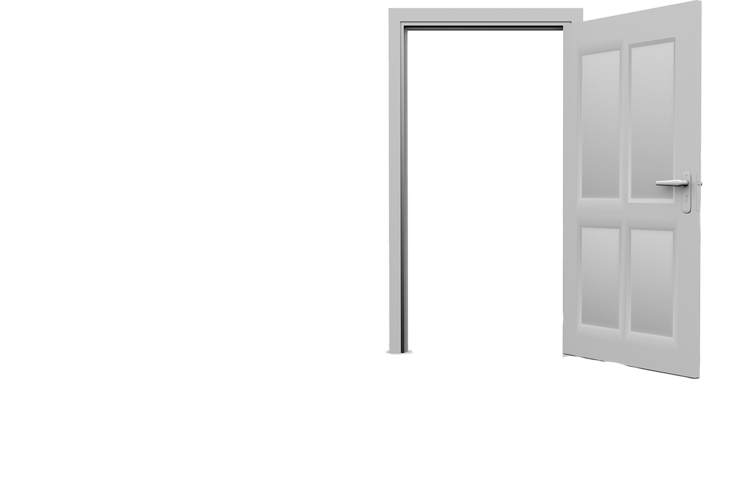 Open Door on Transparent Background for Interior Design Concepts - Download Free Stock Images Pikwizard.com