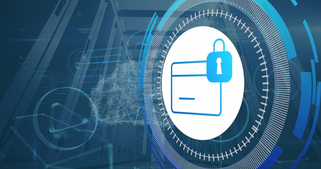 Digital Security and Data Processing in Modern Server Room