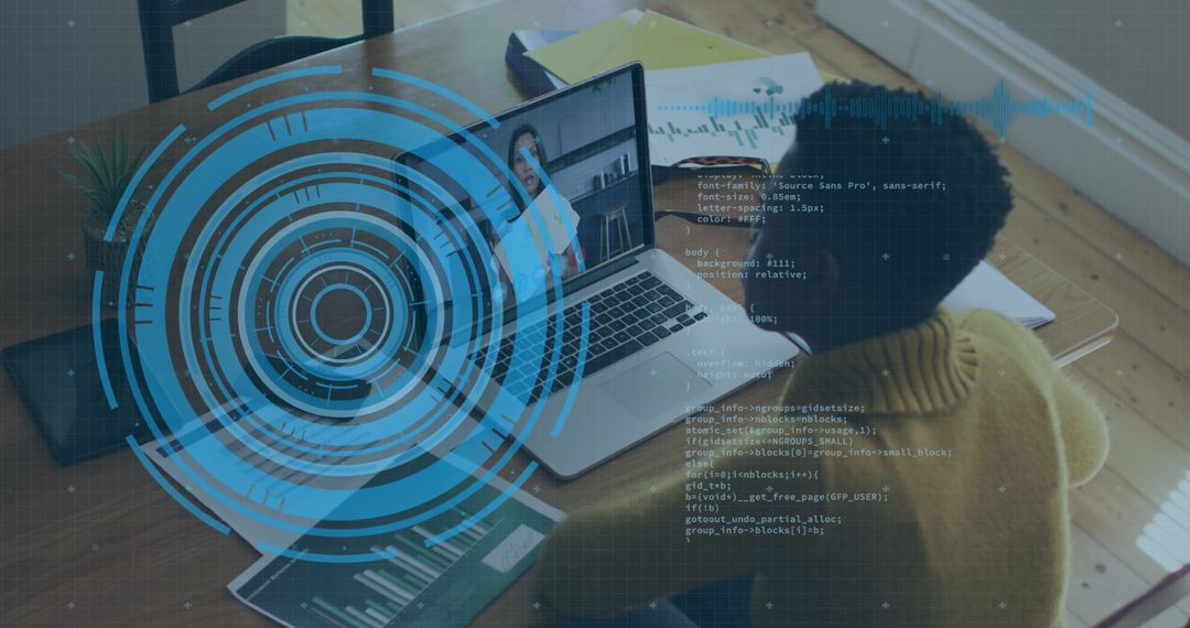 Virtual Call with Futuristic Interface and Data Analysis
