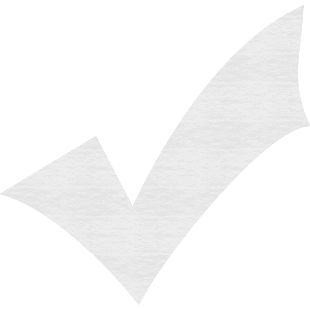 White Checkmark Symbol on Transparent Background for Approval Concepts