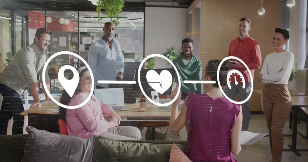 Diverse Team Collaborates with Digital Innovations