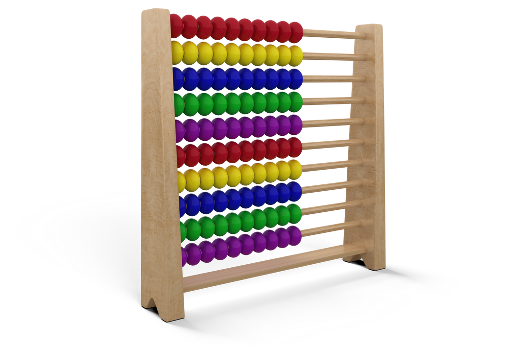 Colorful Wooden Abacus on Transparent Background for Educational Learning - Download Free Stock Images Pikwizard.com