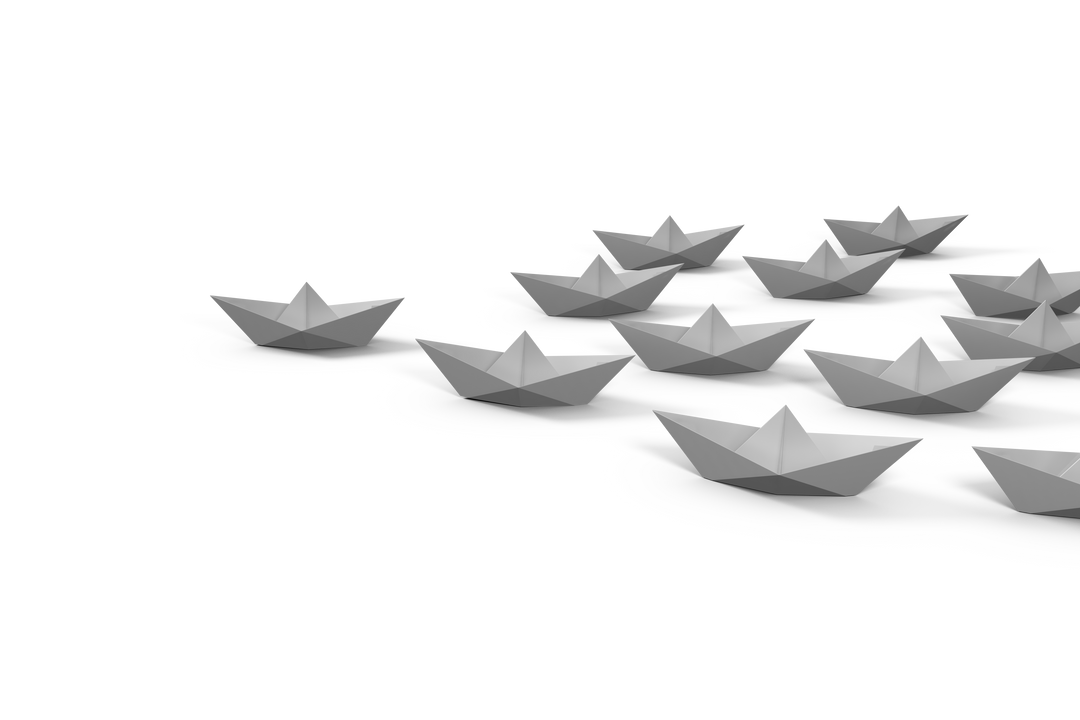 Many White Paper Boats on Transparent Background, Isolated Paper Boats - Download Free Stock Images Pikwizard.com