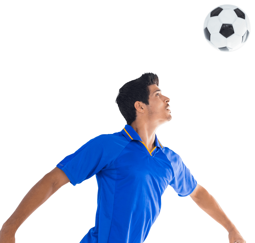 Transparent Background Soccer Player Timing Football Throw