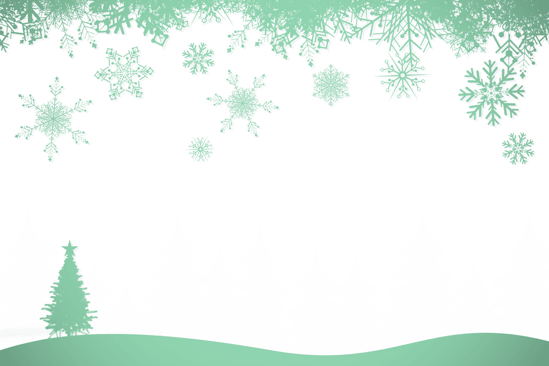 snowflakes and christmas trees on sheer background with copy space - Download Free Stock Images Pikwizard.com