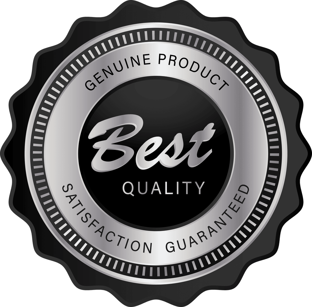 Best Quality Satisfaction Guarantee Seal on Transparent Background