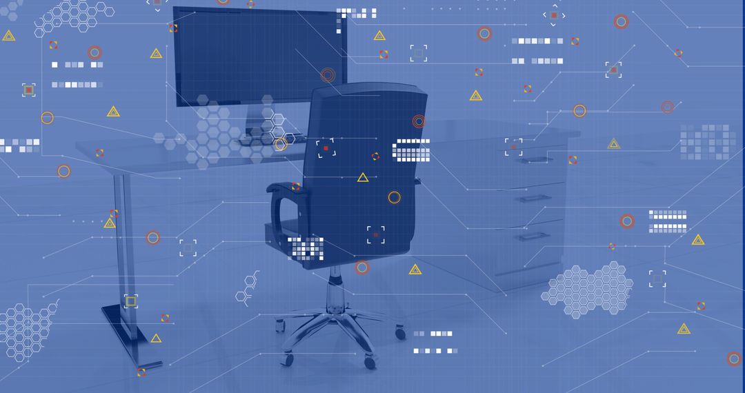 Digital Financial Data Interface in Modern Workspace