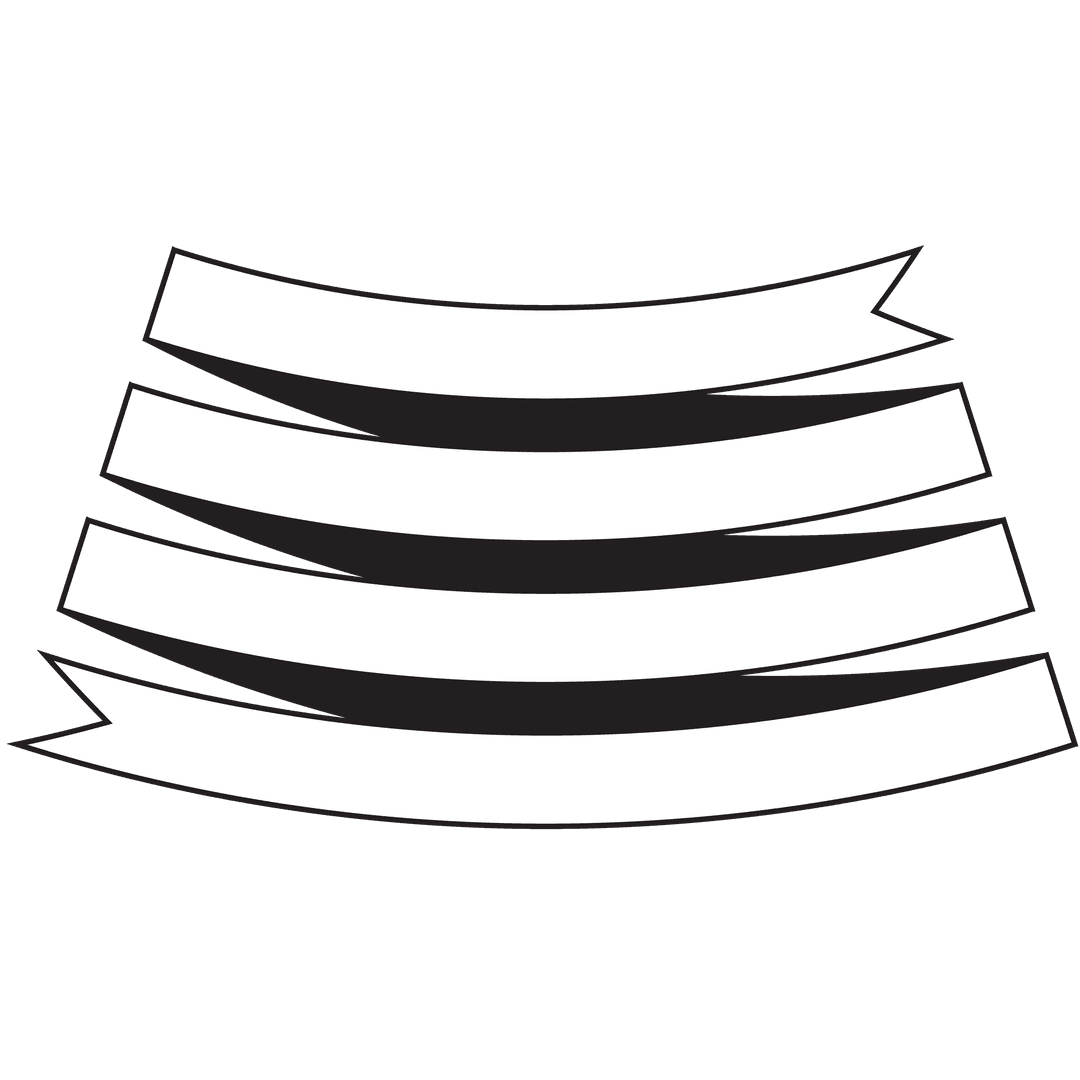 Transparent Ribbon Set with Copy Space on Transparent Background