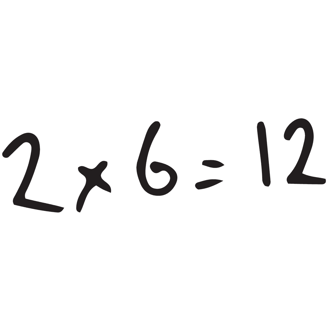 Mathematical Equation Illustration on Transparent Background
