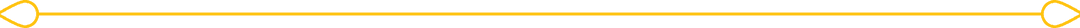 Decorative Yellow Line with Tear Shaped Ends on Transparent Background