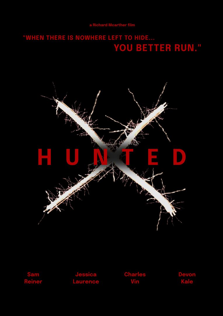 Dark Horror Movie Poster with Red Text and Broken White Cross - Download Free Stock Templates Pikwizard.com