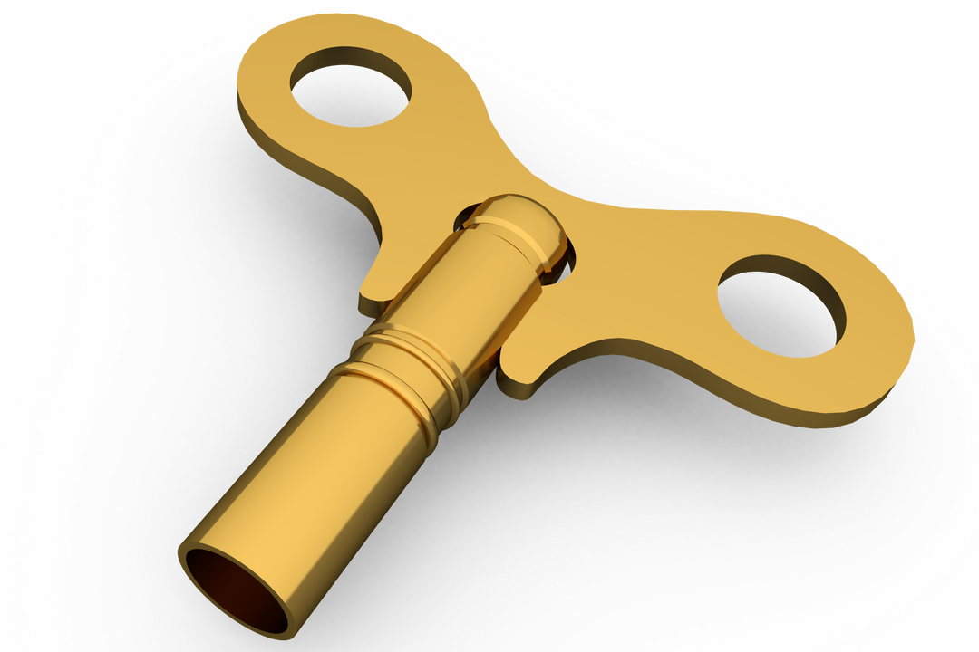 Gold Mechanical Wind-Up Key Illustration Transparent Background - Download Free Stock Images Pikwizard.com