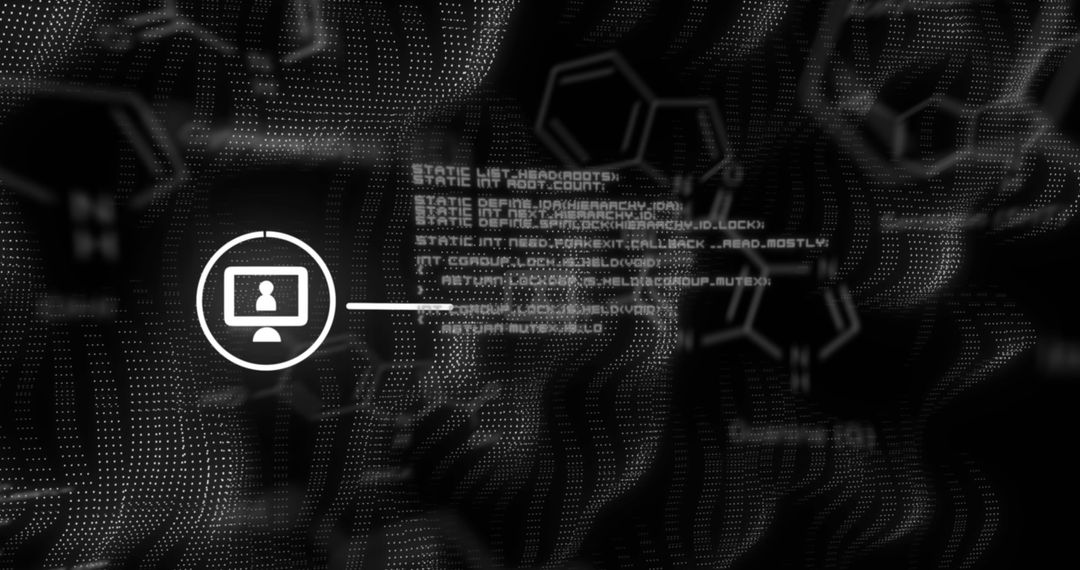 Digital Networked Connectivity with Code Interface Imagery
