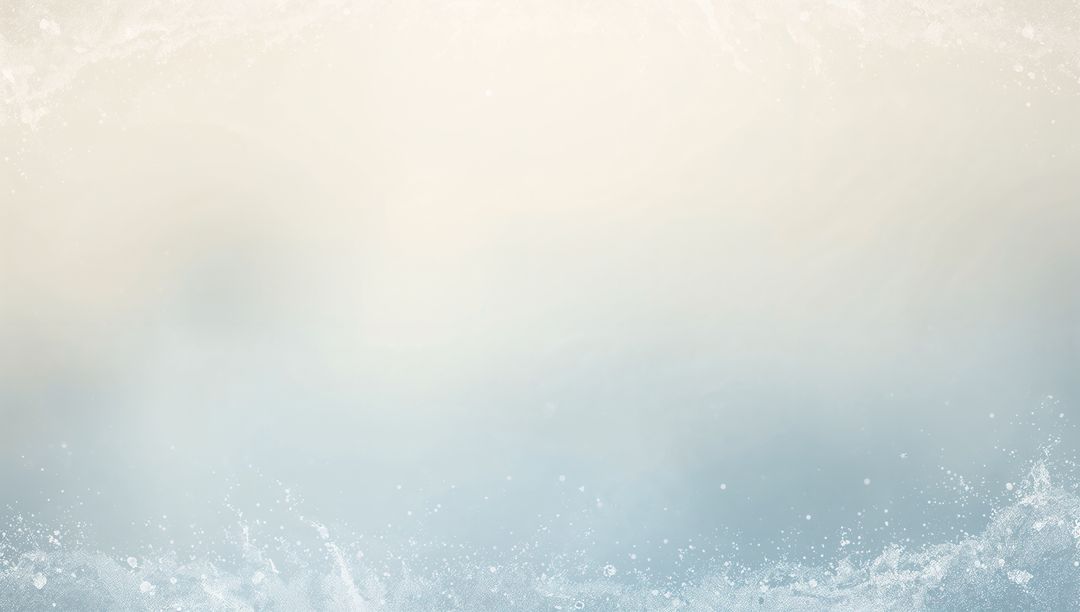 Serene Ocean Foam and Spray Gradient Backdrop with Textured Grain Vignette Misty Horizon