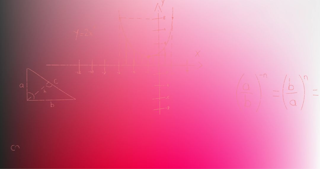 Mathematics Formulae on Pink Gradient Background